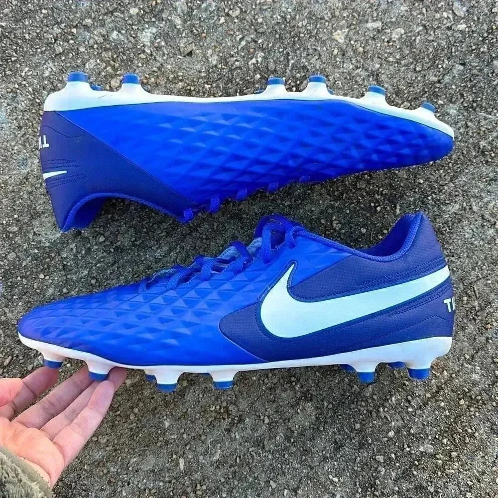 Nike Tiempo Legend 8 Club FG Hyper Royal Blue/White Men’s Sz 13